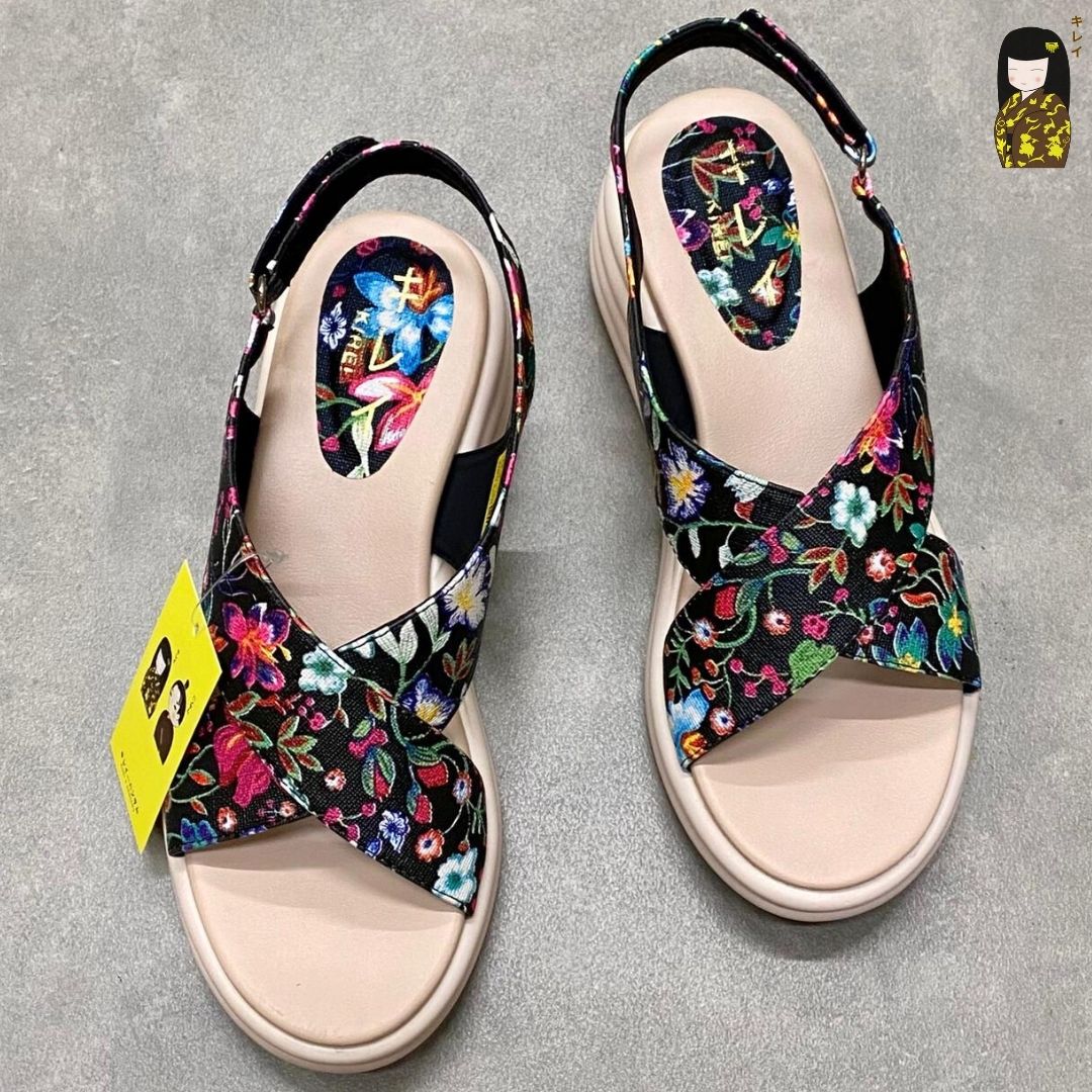 Kirei Biteki - Office Wedge Sandal CP09 Black