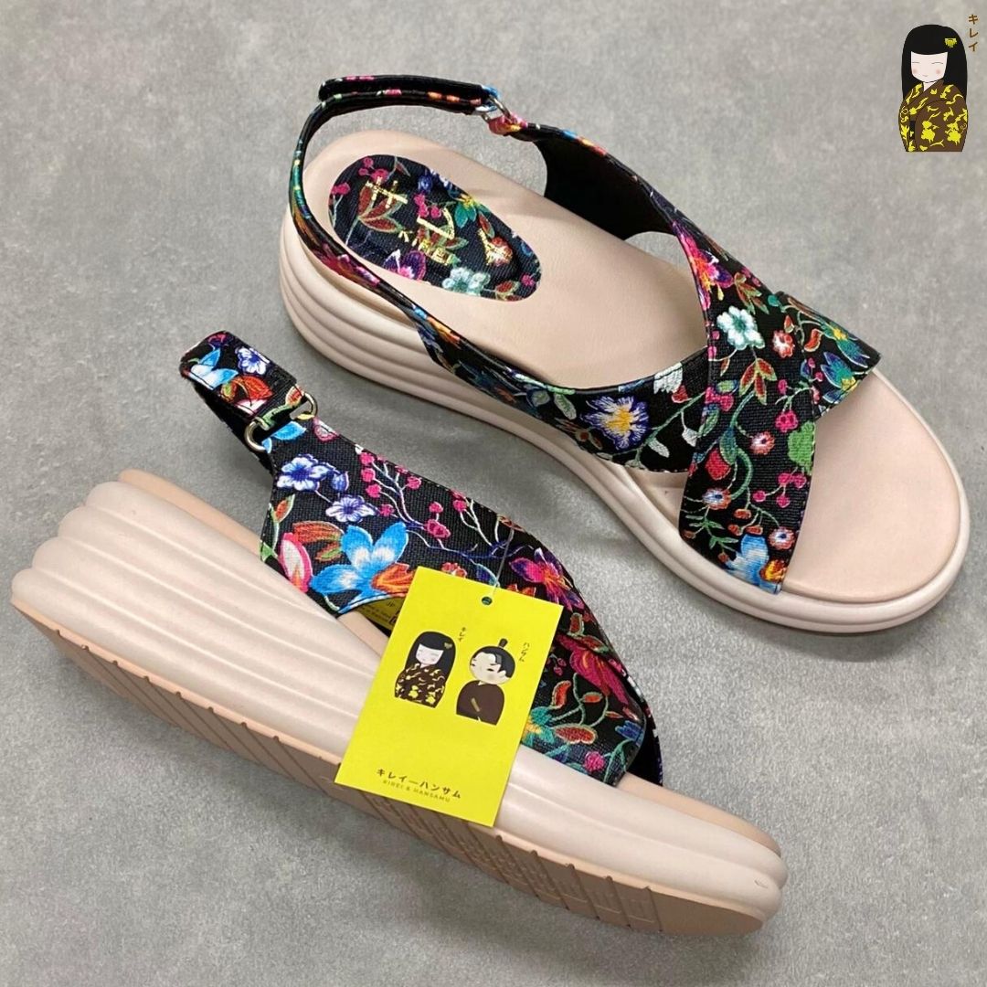 Kirei Biteki - Office Wedge Sandal CP09 Black