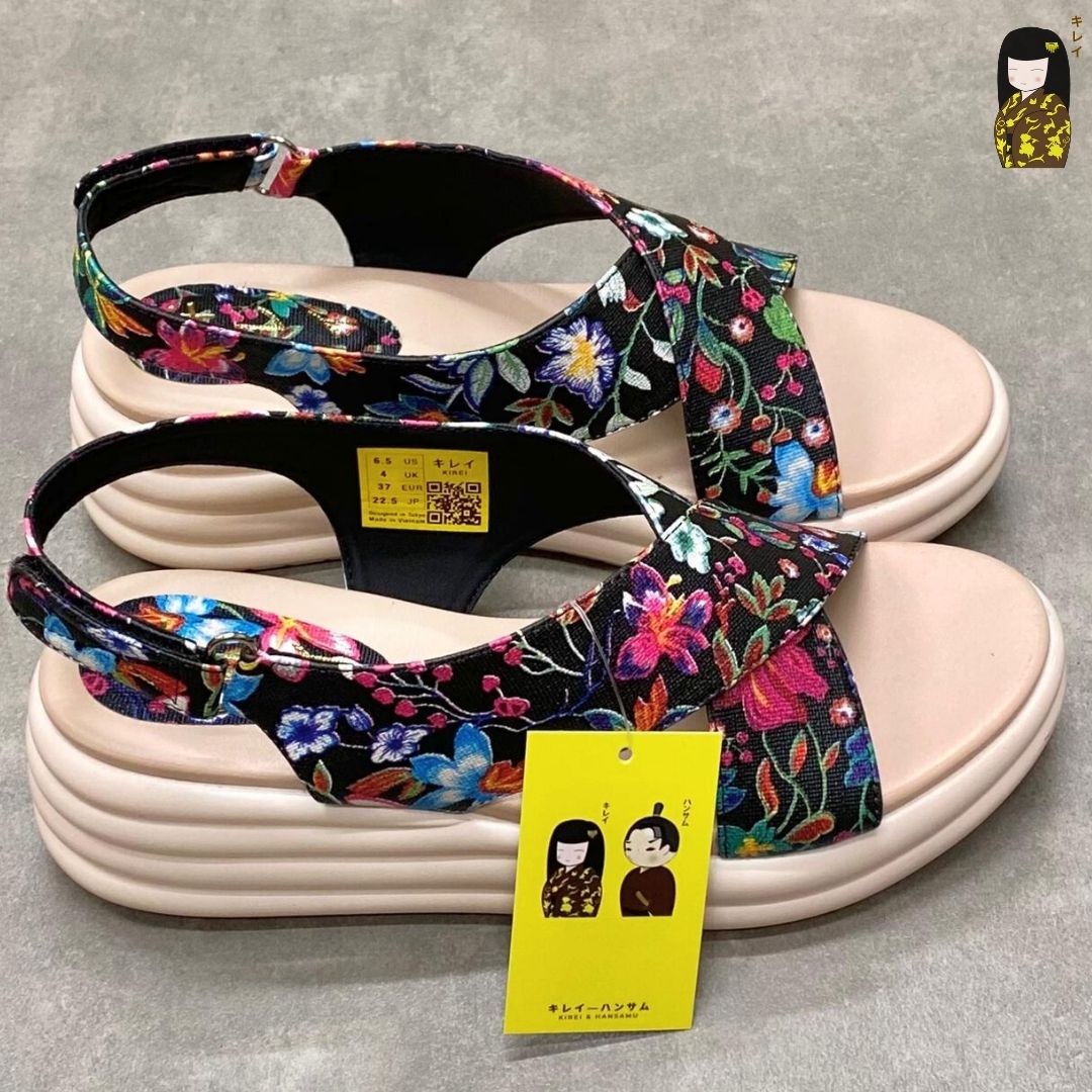 Kirei Biteki - Office Wedge Sandal CP09 Black