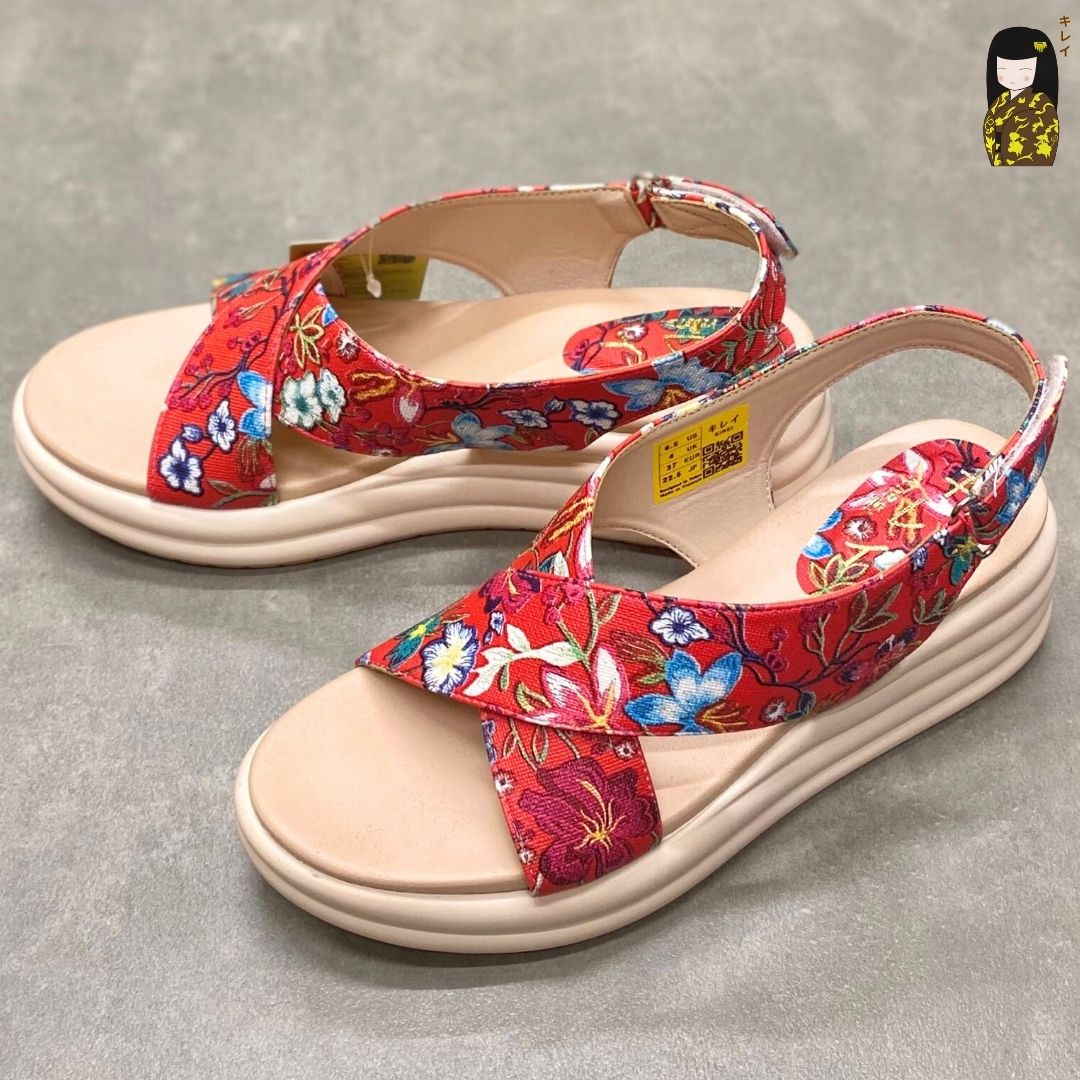 Kirei Biteki - Office Wedge Sandal CP09 Red