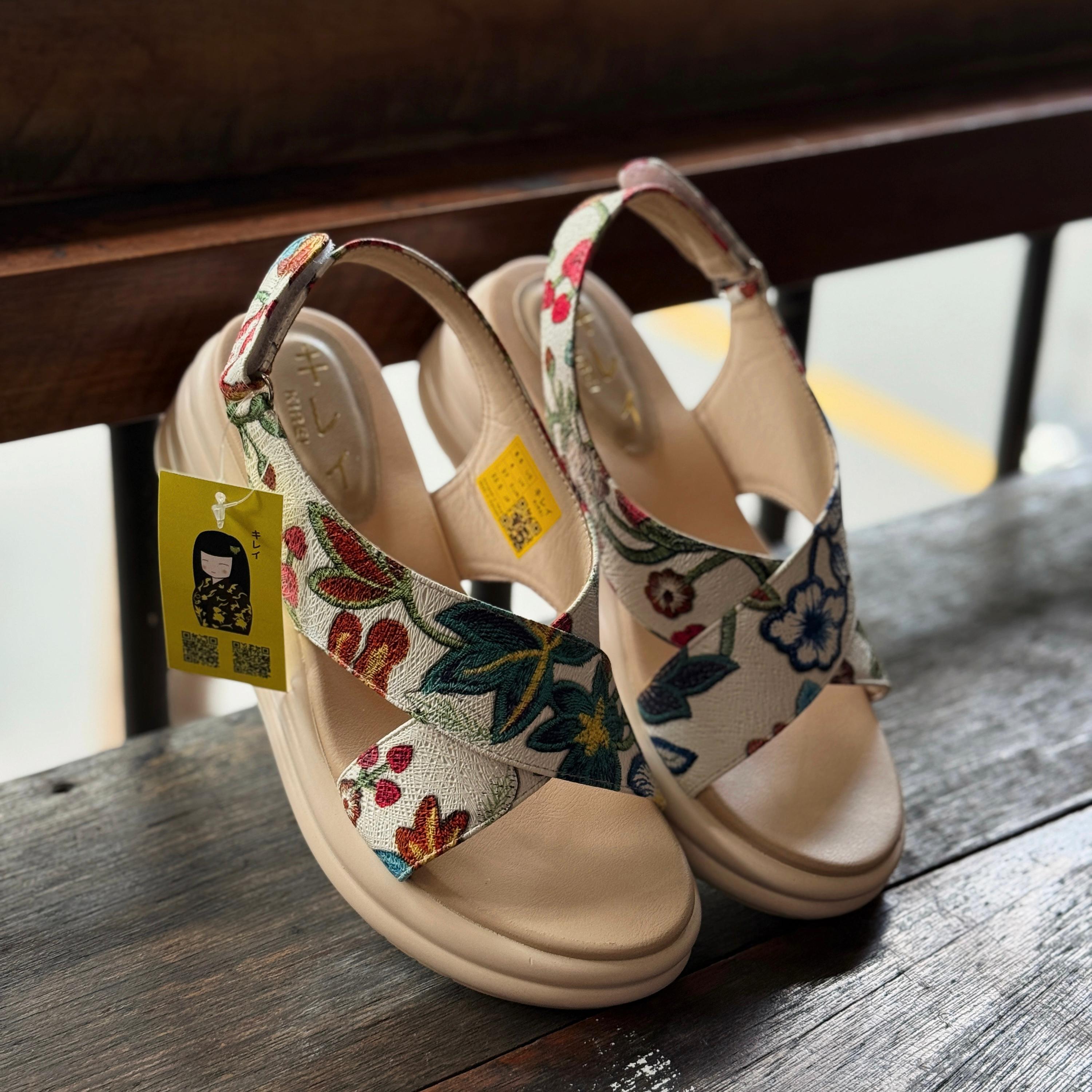 Kirei Biteki - Office Wedge Sandal CP09 White