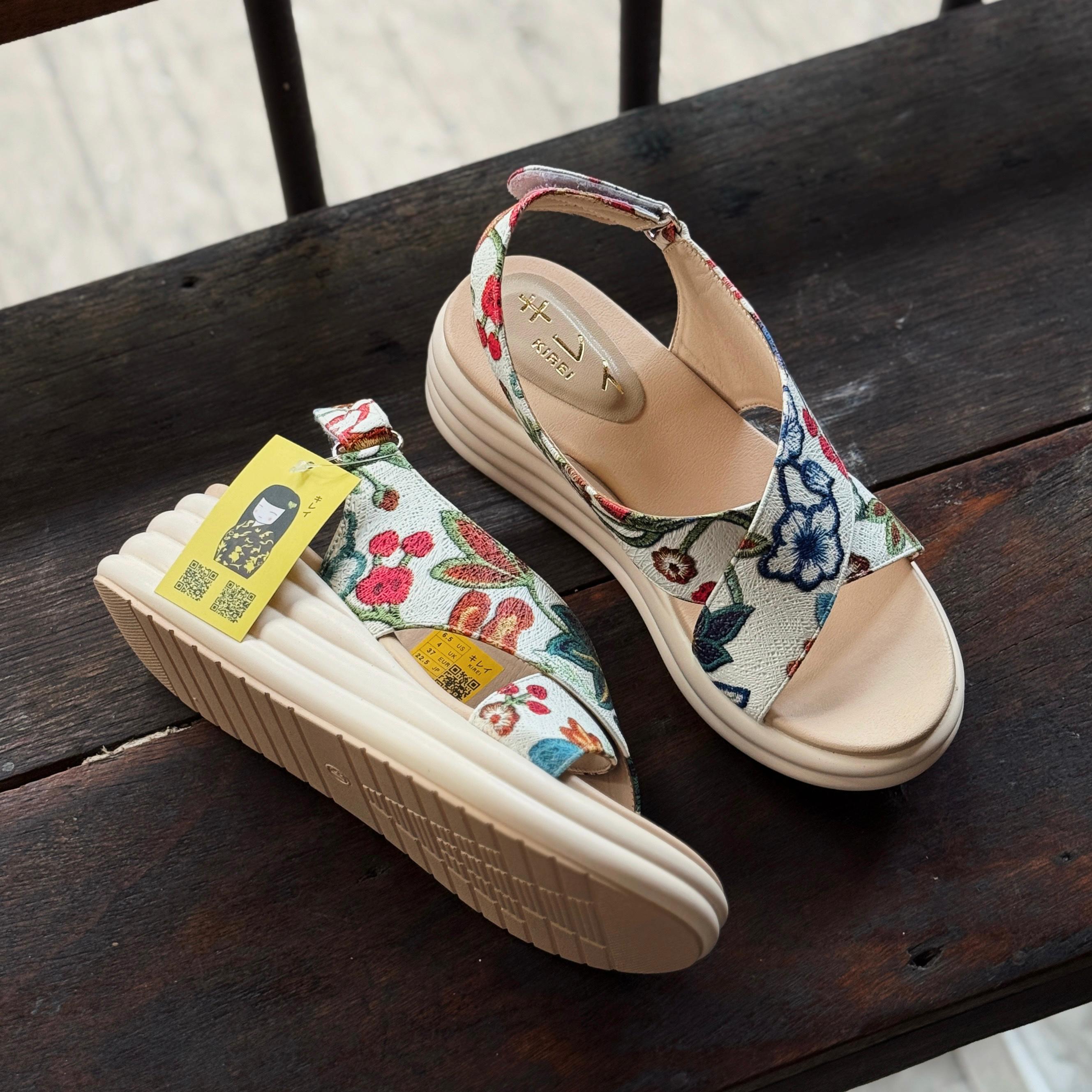 Kirei Biteki - Office Wedge Sandal CP09 White