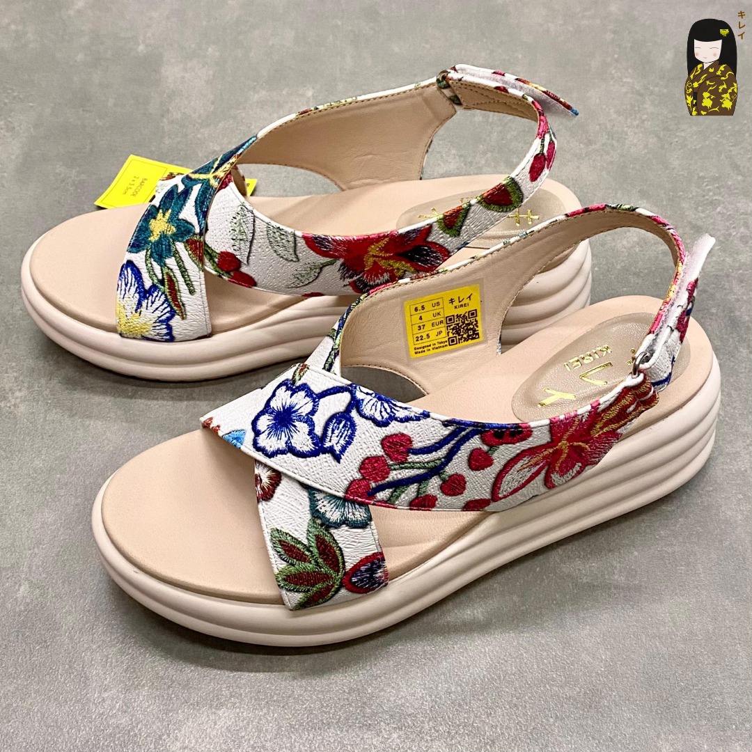 Kirei Biteki - Office Wedge Sandal CP09 White