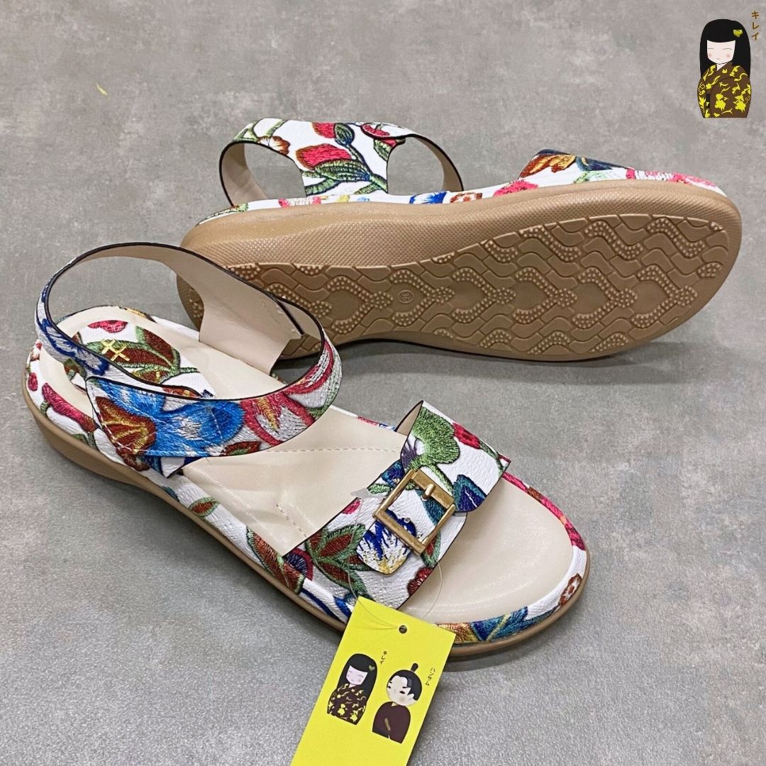 Kirei Biteki - Office Wedge Sandal CP10 White