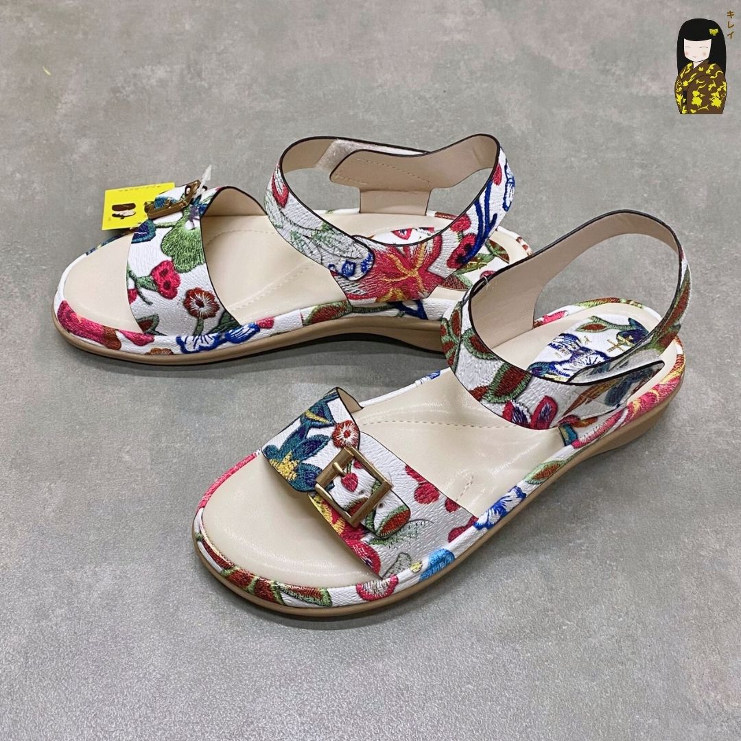 Kirei Biteki - Office Wedge Sandal CP10 White