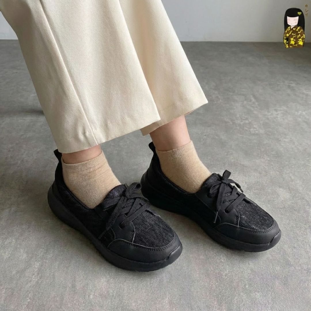 Kirei Hime - Walk Sneakers BG07 Black