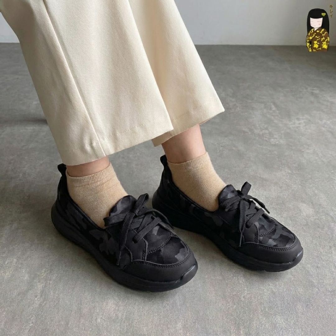Kirei Hime - Walk Sneakers BG08 Black Camo