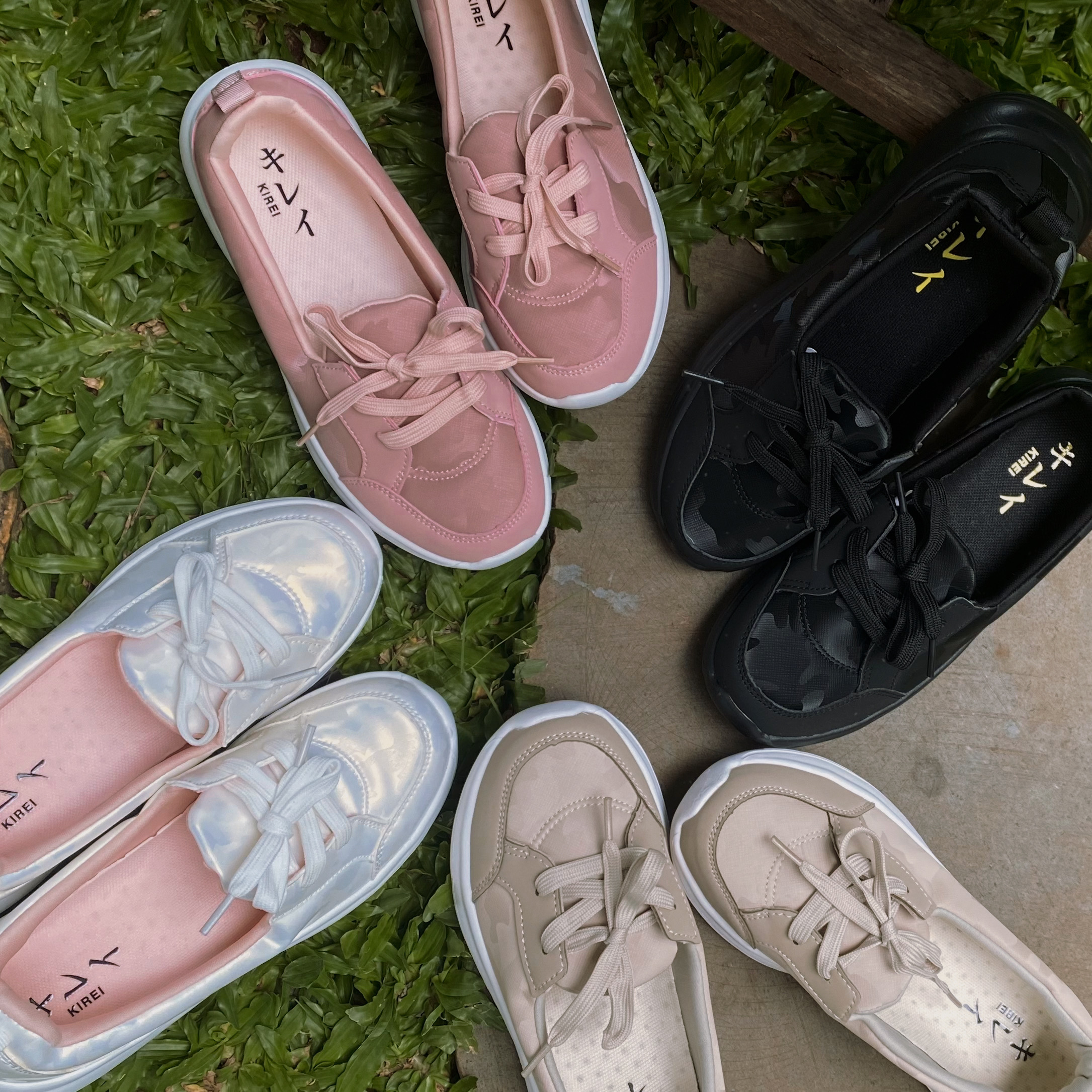 Kirei Hime - Walk Sneakers BG08 Pink Camo