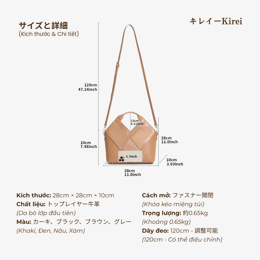 Kirei Lumi - Crossbody Bag BGB17 Black