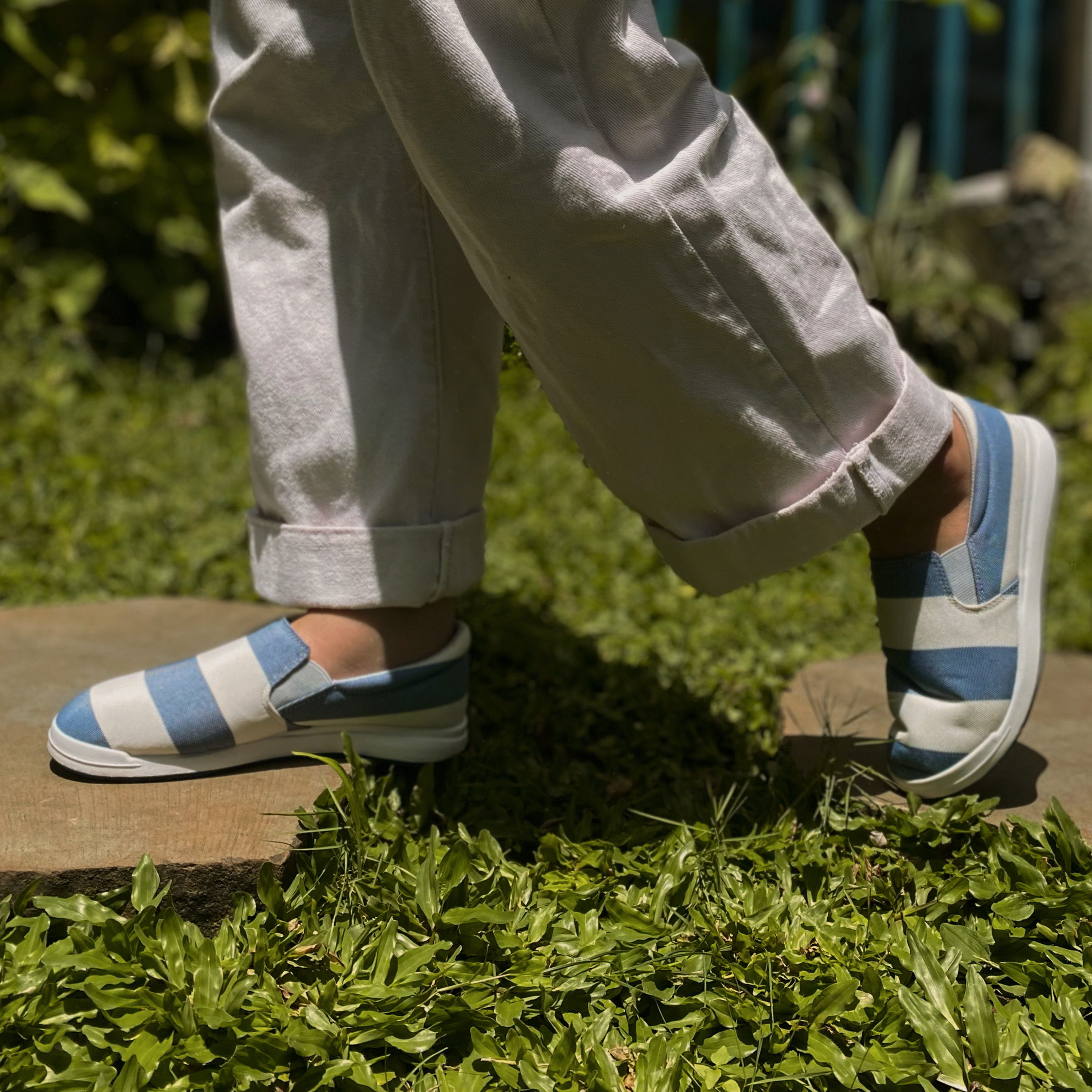 Kirei Nintai - Walk Slip-On KH02 White Blue