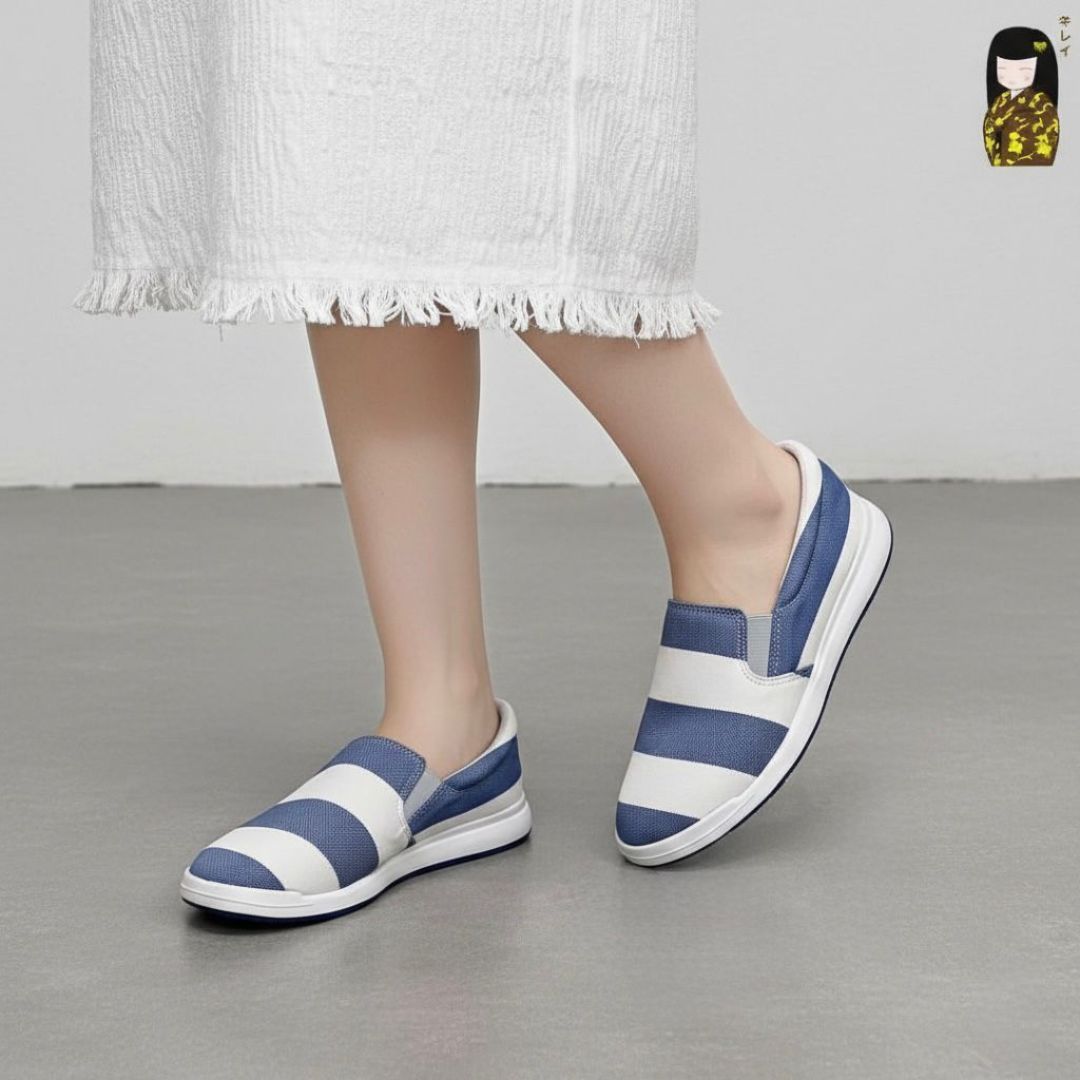 Kirei Nintai - Walk Slip-On KH02 White Blue
