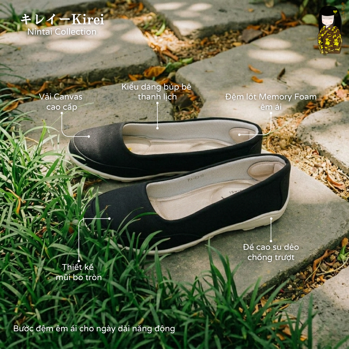Kirei Nintai - Walk Slip-On KH1 Black