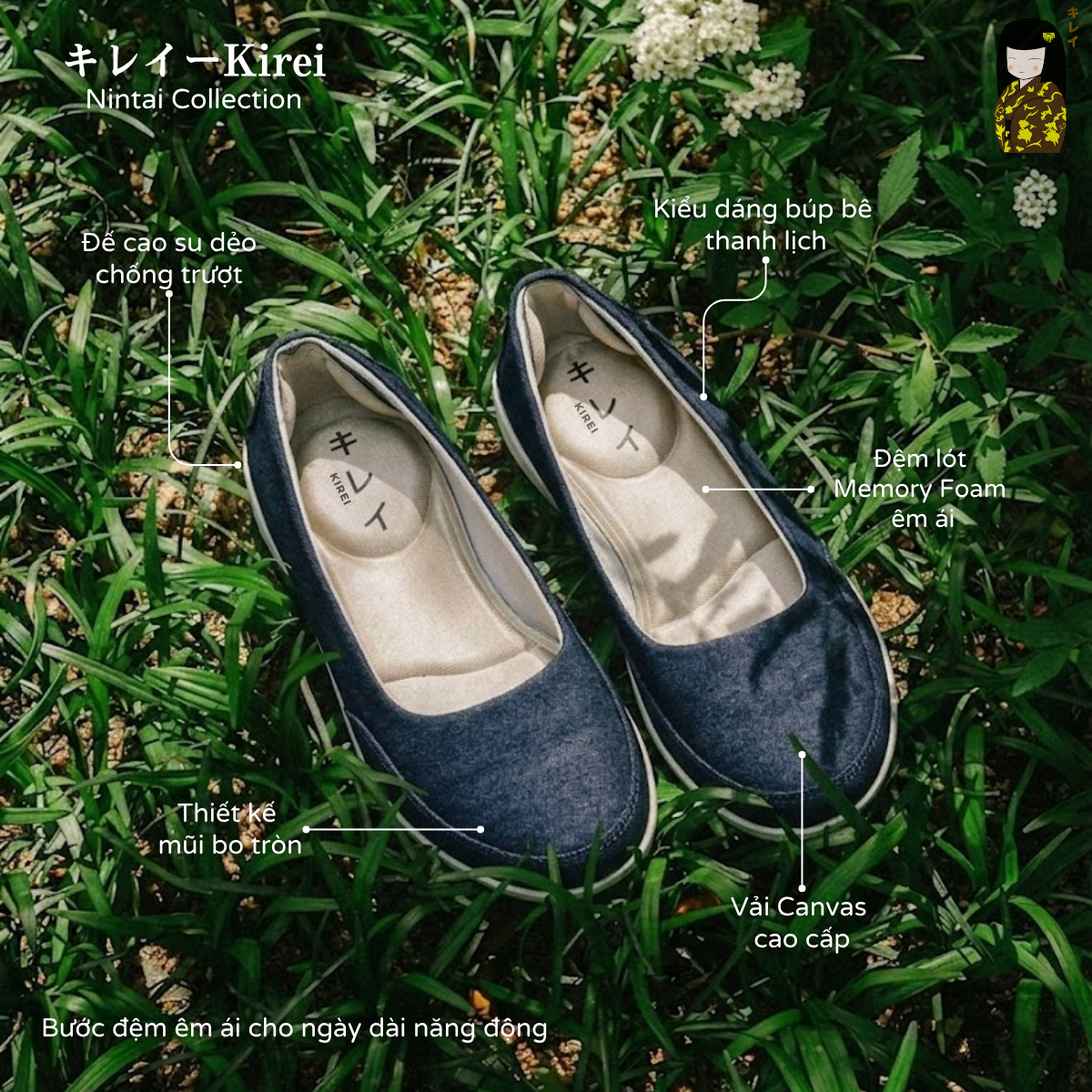 Kirei Nintai - Walk Slip-On KH1 Blue