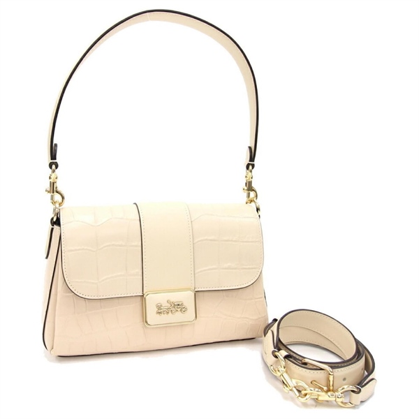 Túi Coach Grace Leather Shoulder Strap DS Beige