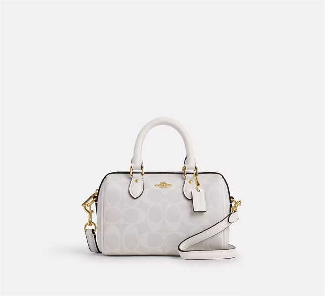 Túi Coach Mini Rowan Canvas DS White