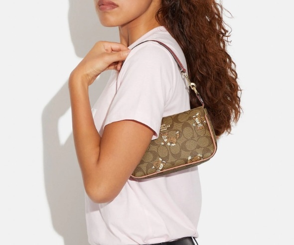 Túi Coach Nolita Iconic Coated Canvas With Smooth Leather Shoulder Bag