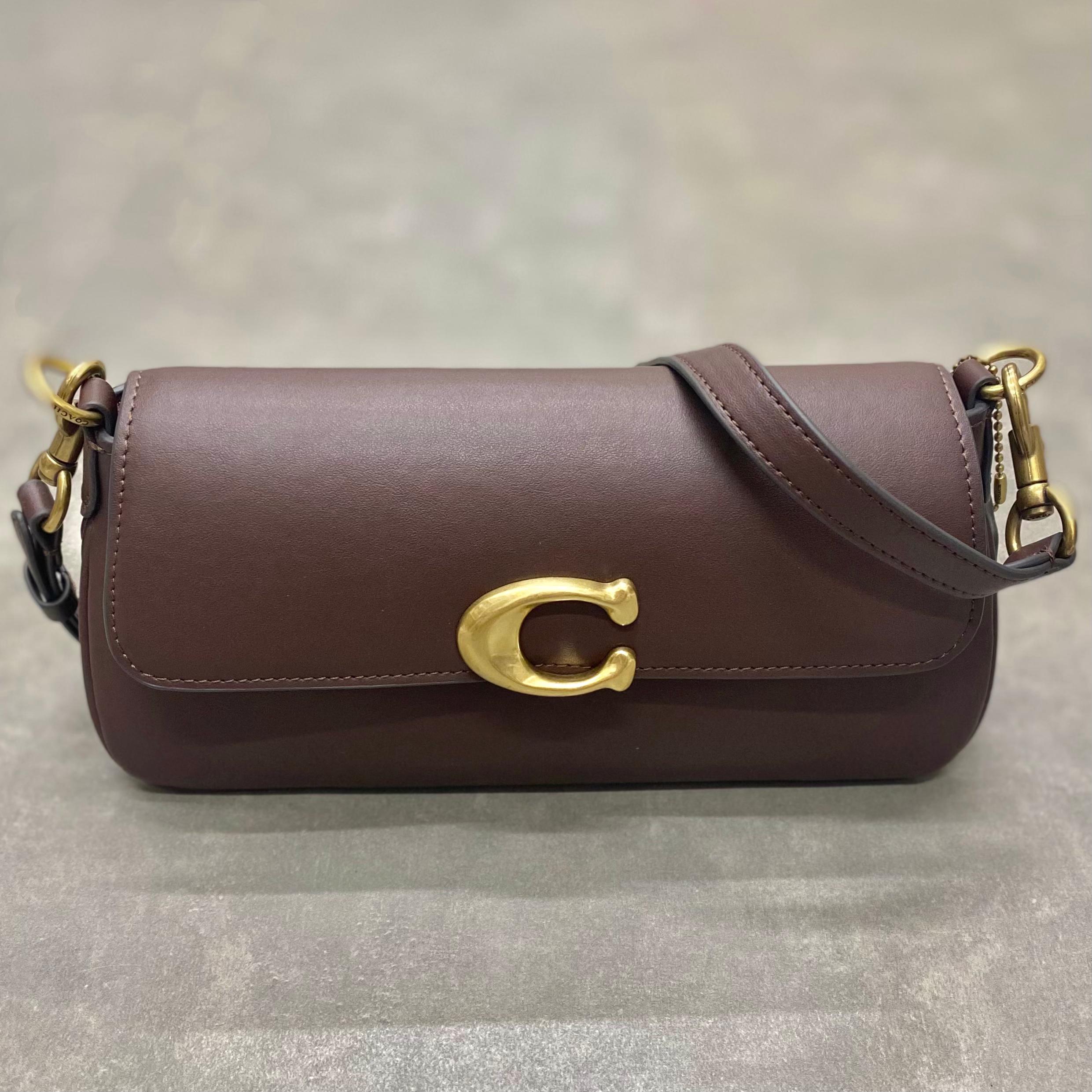 Túi Coach Small Jet Leather Shoulder Bag DS Brown