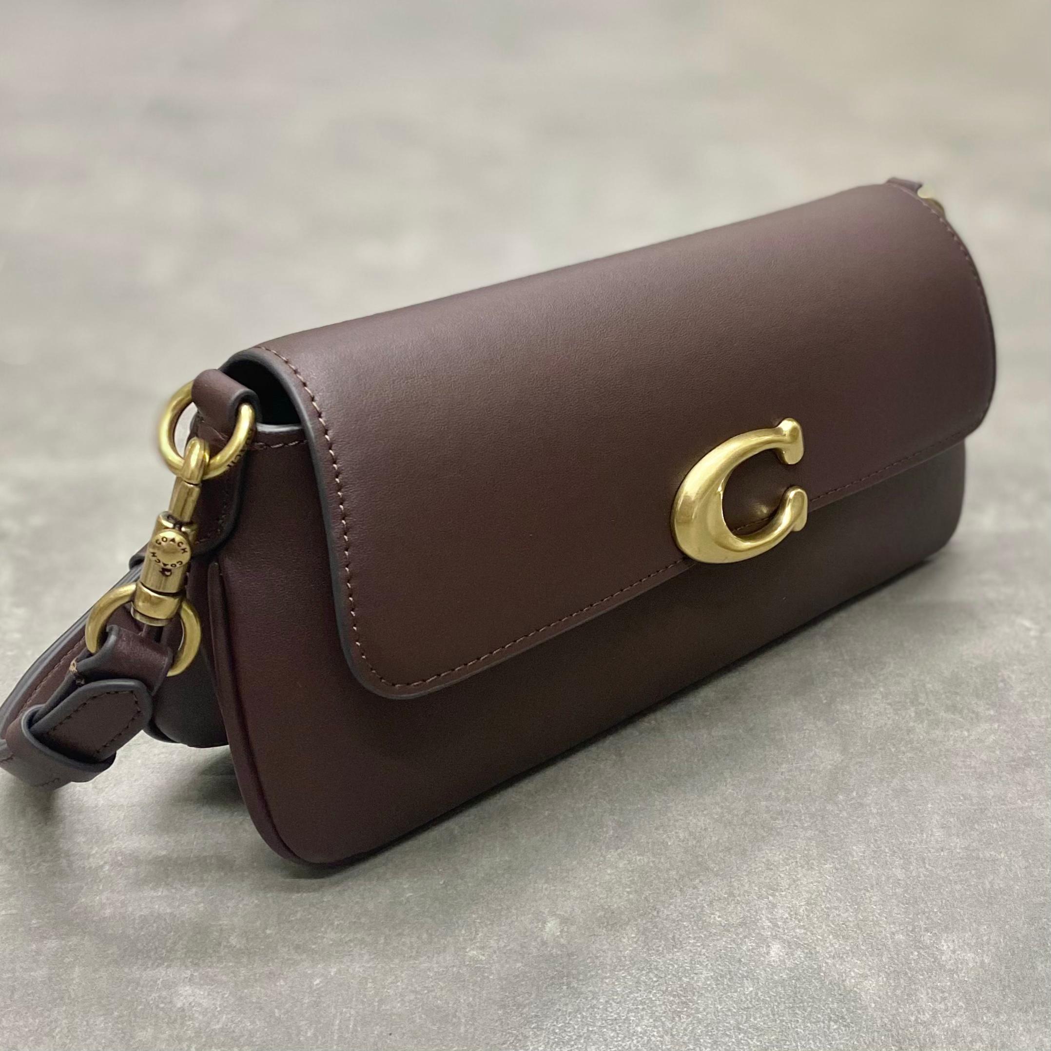 Túi Coach Small Jet Leather Shoulder Bag DS Brown