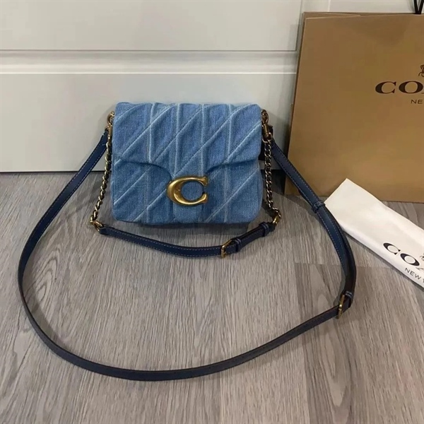 Túi Coach Times Square Tabby Shouder Bag DS Blue Denim