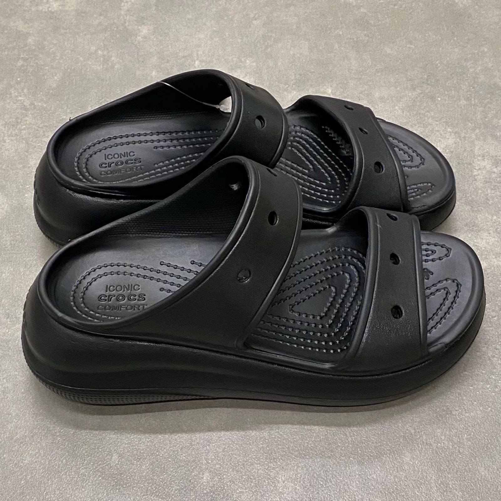 Dép Crocs Crush Sandal HN Black