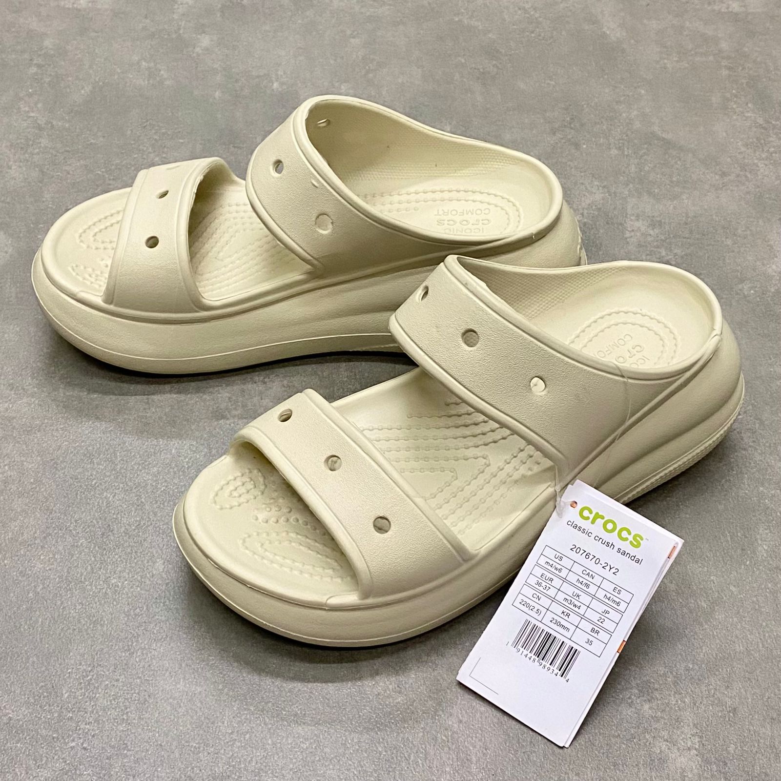 Dép Crocs Crush Sandal HN Bone
