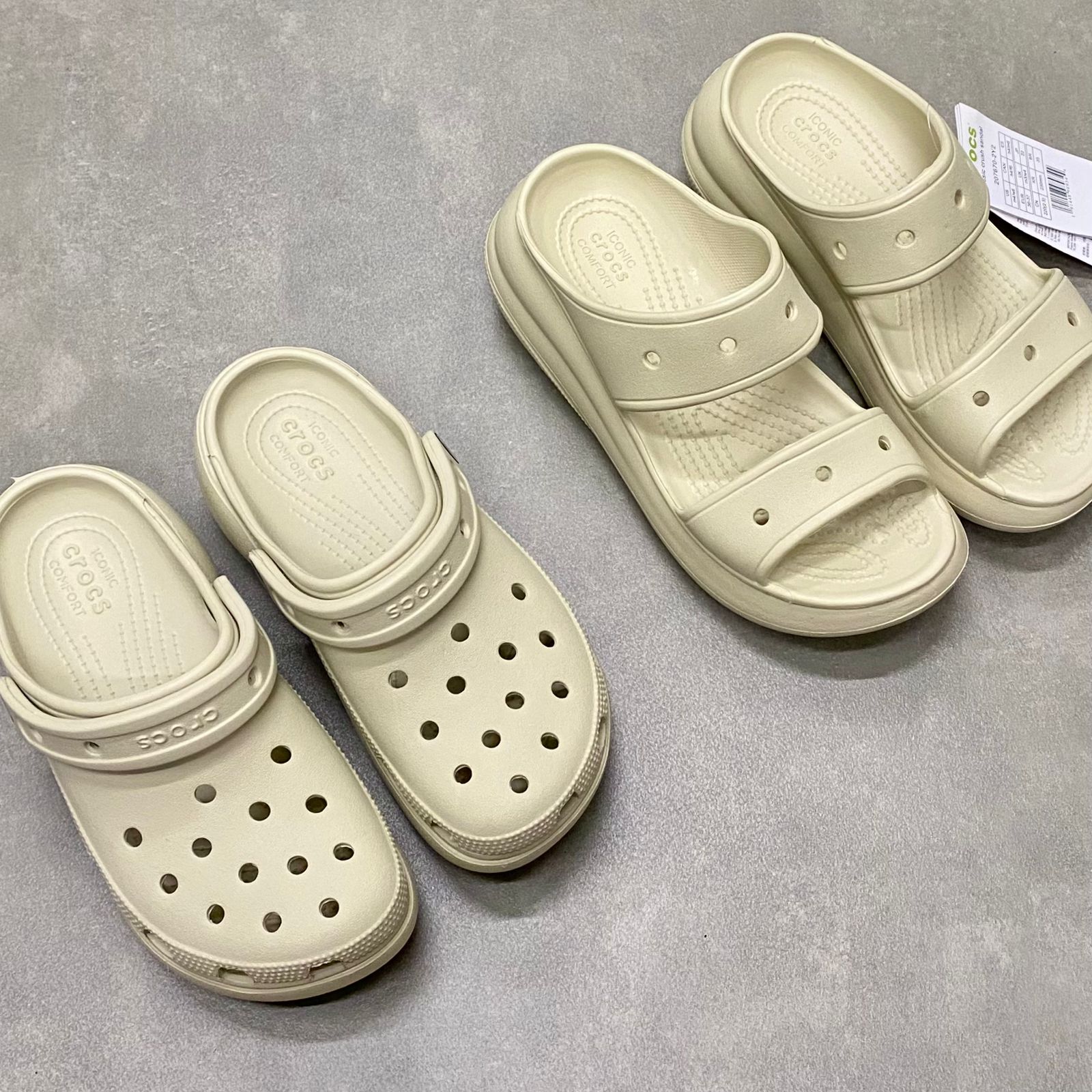 Dép Crocs Crush Sandal HN Bone