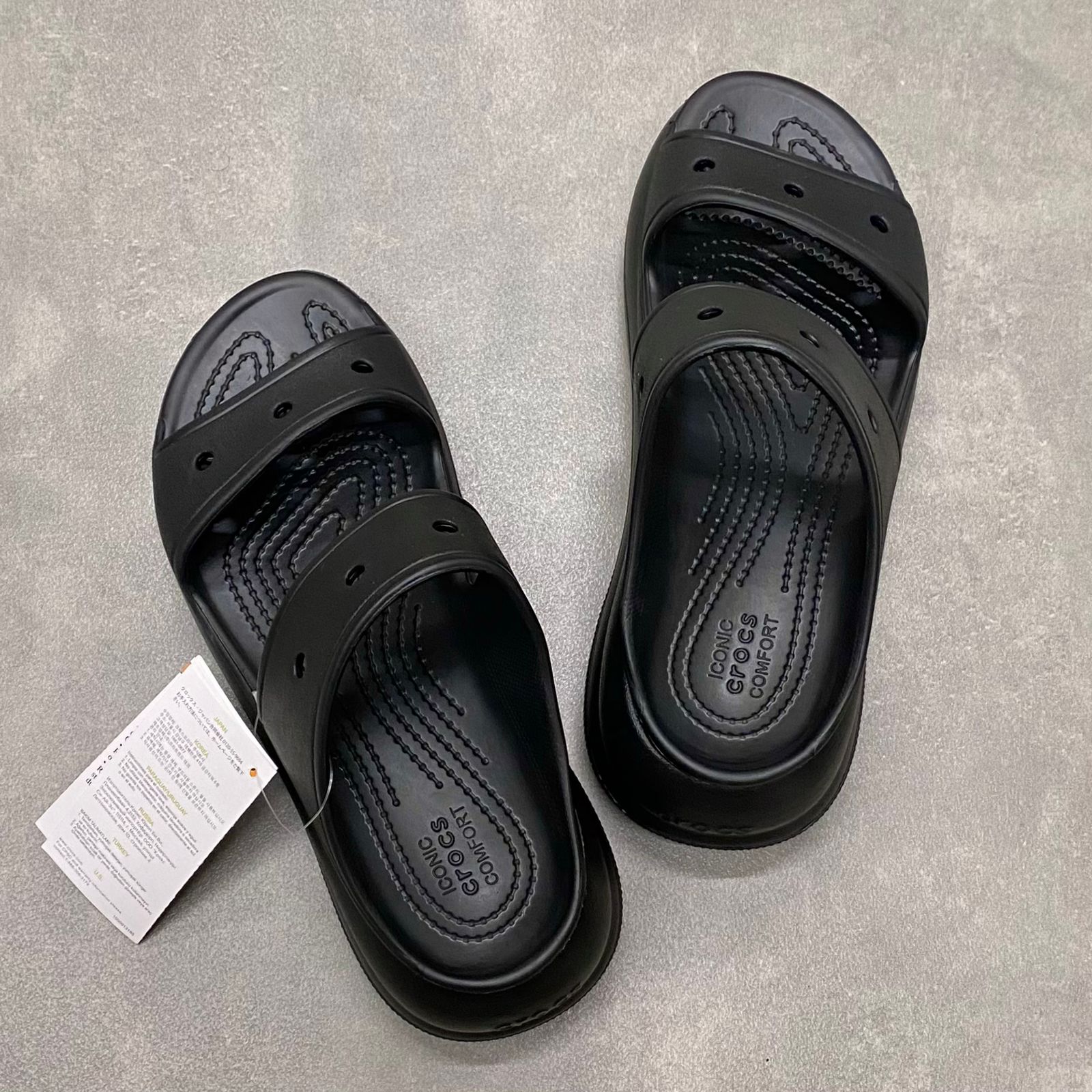 Dép Crocs Crush Sandal HN2 Black