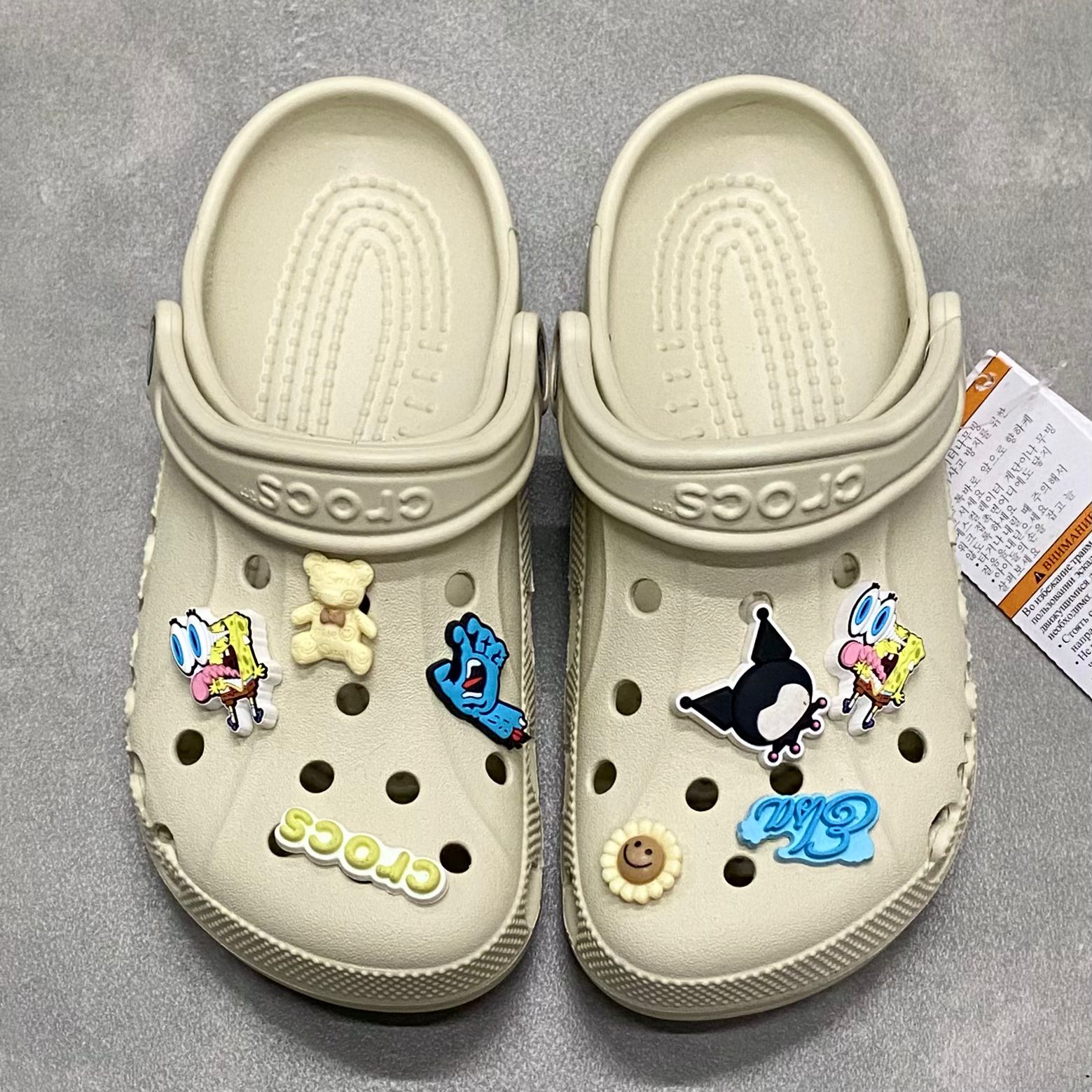 Dép Crocs Kid Clog Baya HN2 Bone