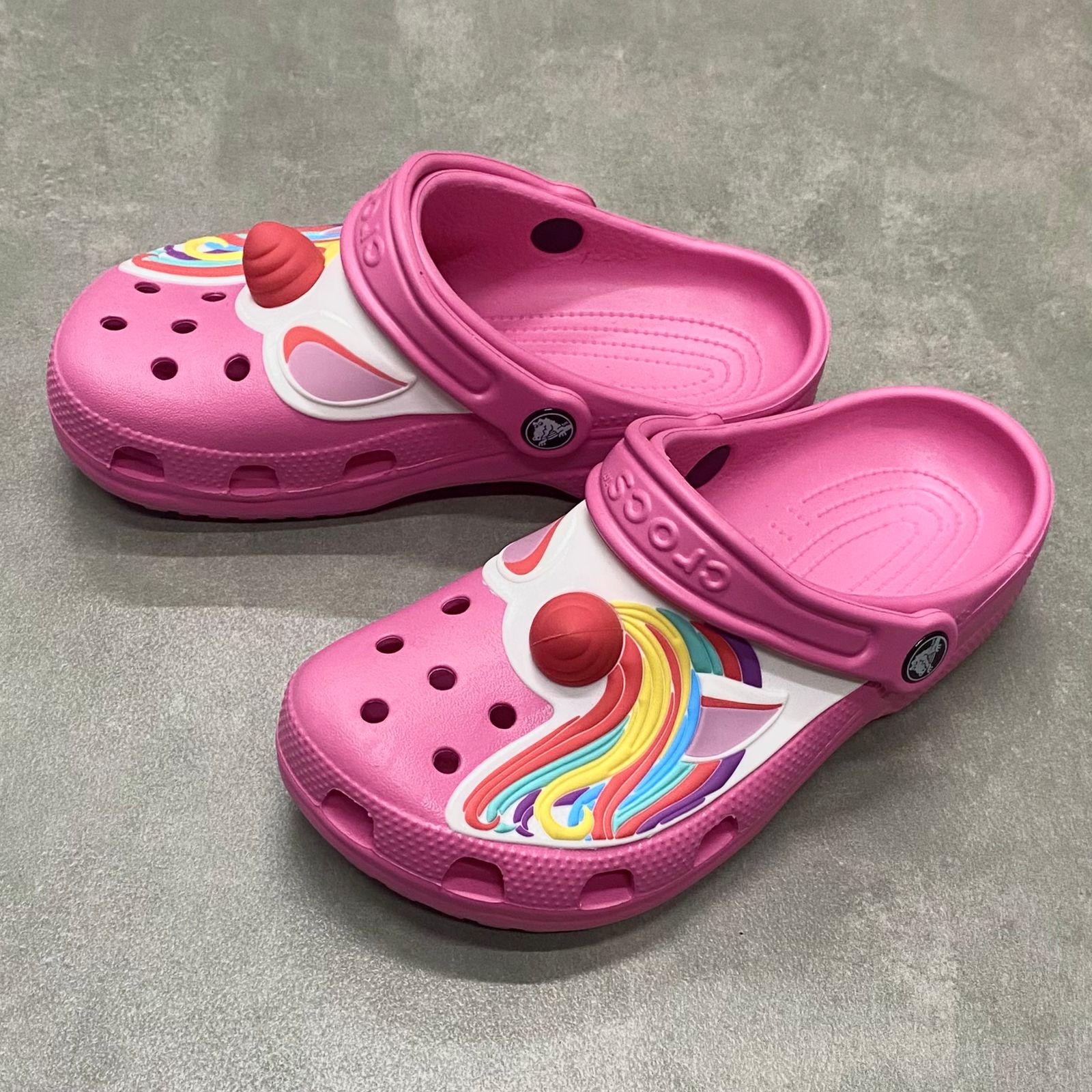 Dép Crocs Kid Clog Unicorn HN Pink