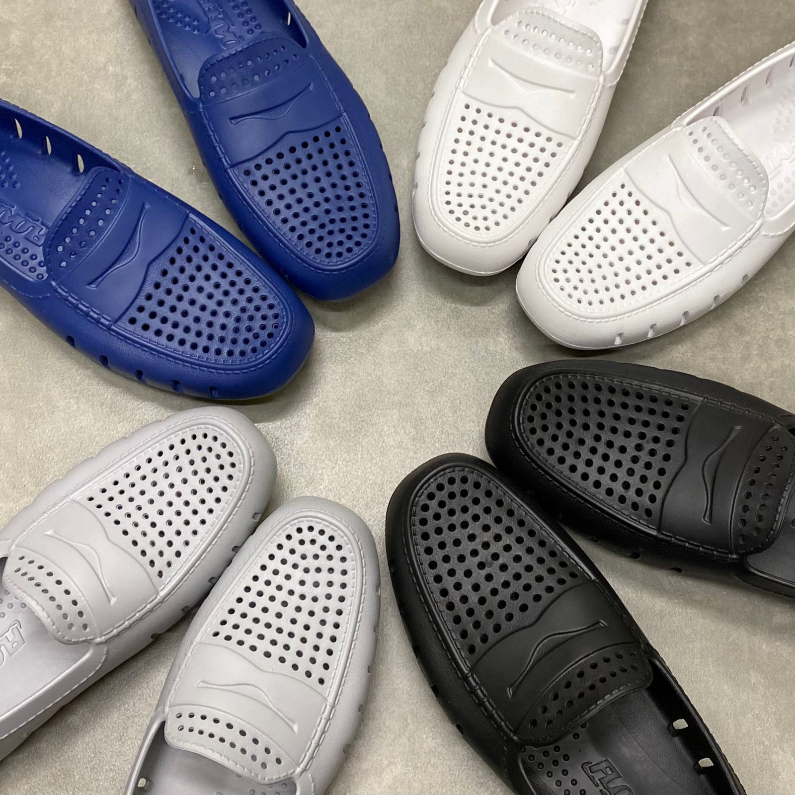 Floafers DP White/Grey Loafers