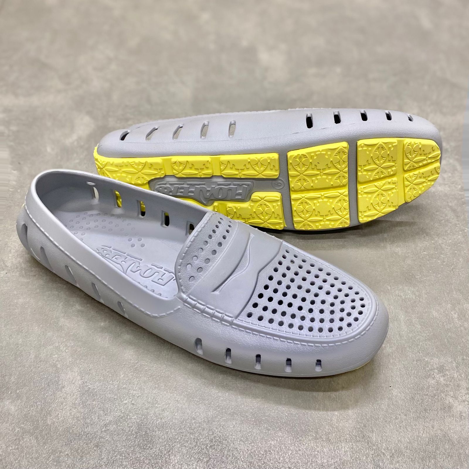 Giày Mọi Floafers DP Gray/Lemon