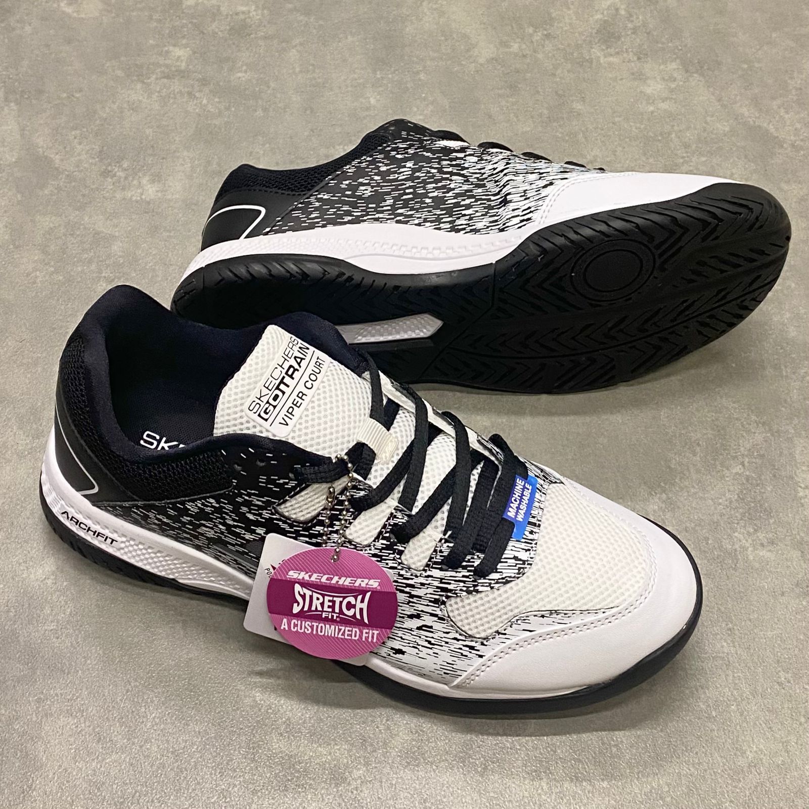 Giày Skechers Pickleball Arch Fit - Men’s MV2 W/Black