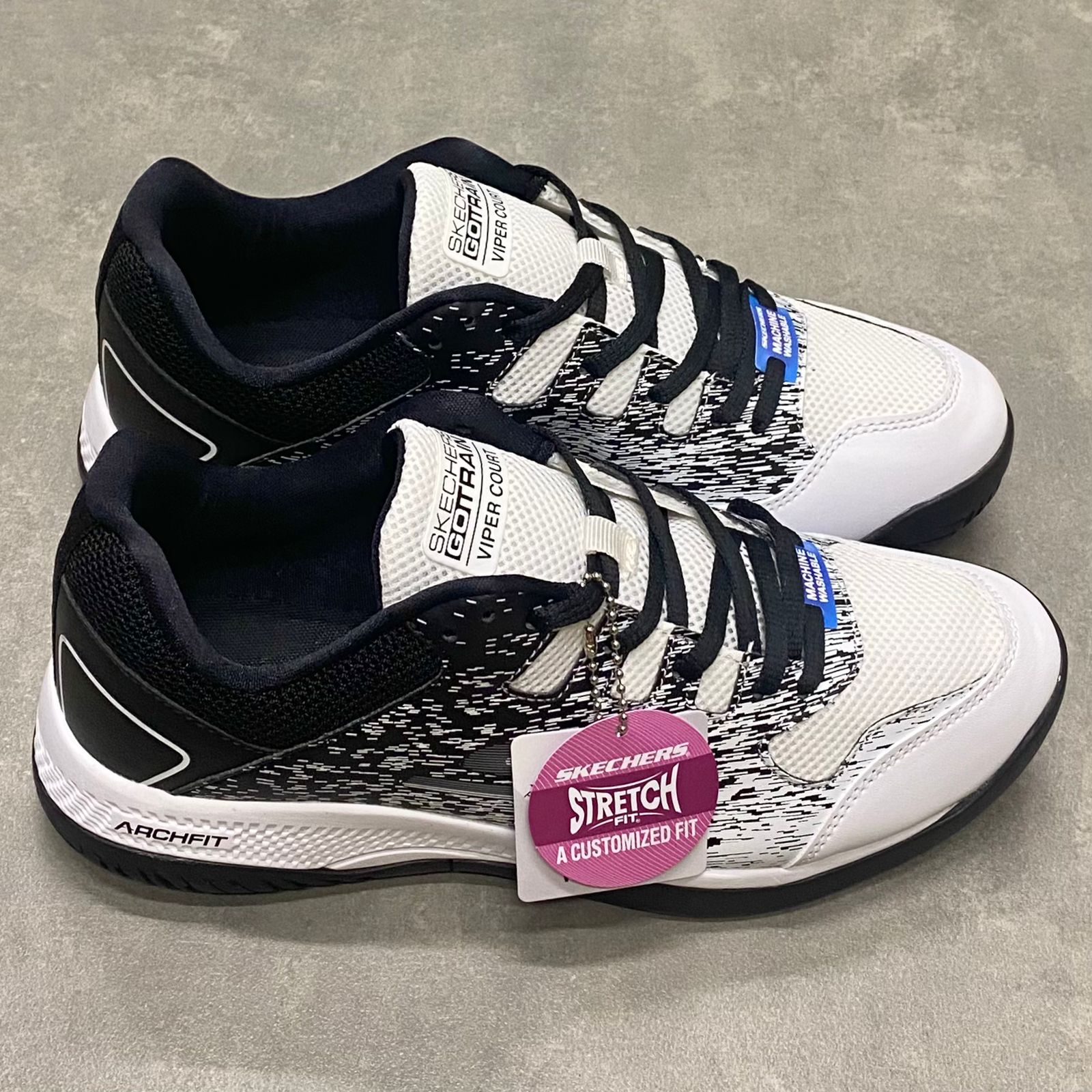 Giày Skechers Pickleball Arch Fit - Men’s MV2 W/Black