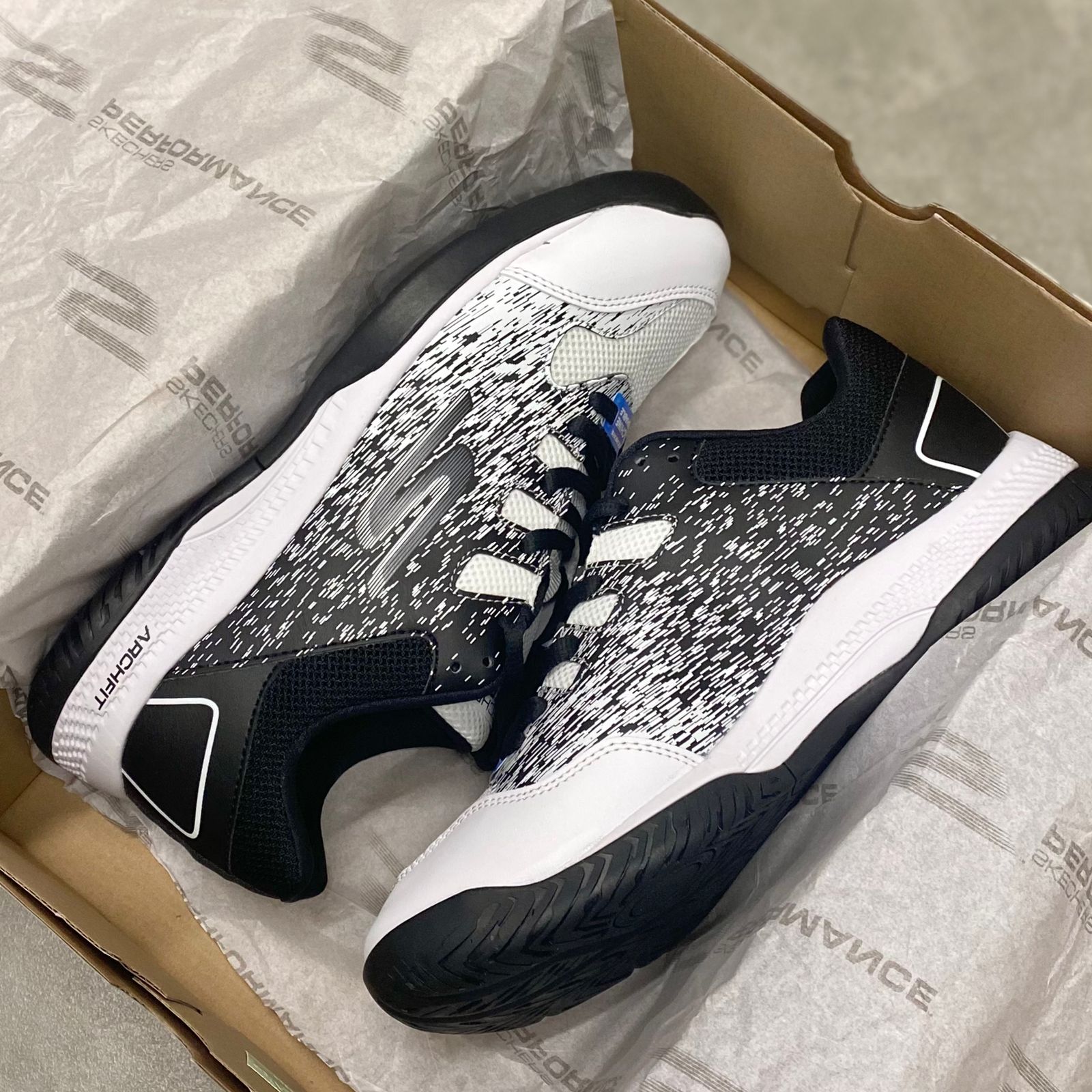 Giày Skechers Pickleball Arch Fit - Men’s MV2 W/Black