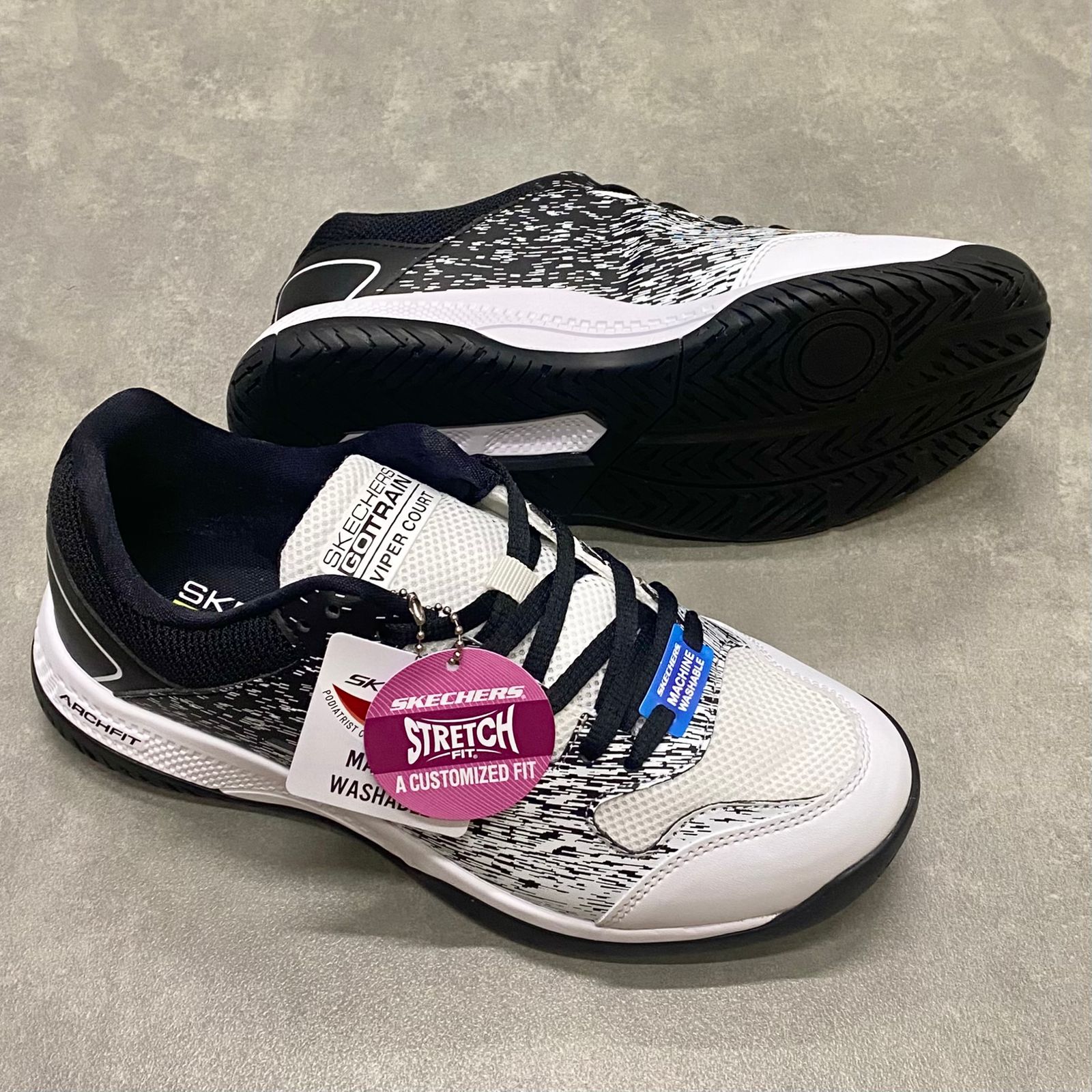 Giày Skechers Pickleball Arch Fit - Women’s MV2 W/Black