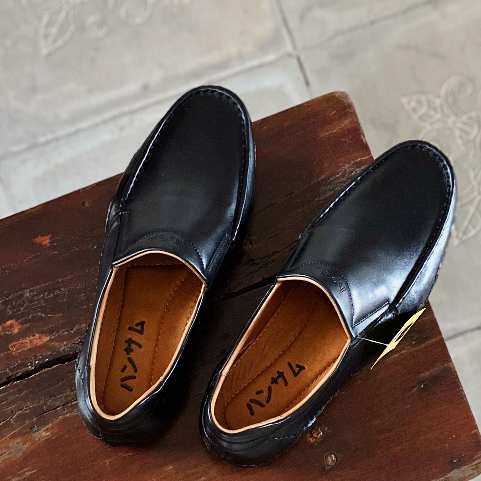 Hansamu Kai - Office Moccasin DGD14 Black