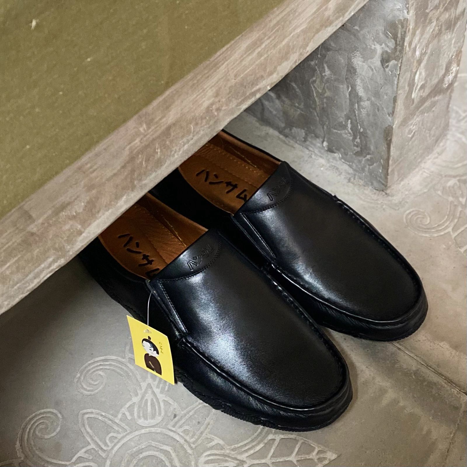 Hansamu Kai - Office Moccasin DGD14 Black