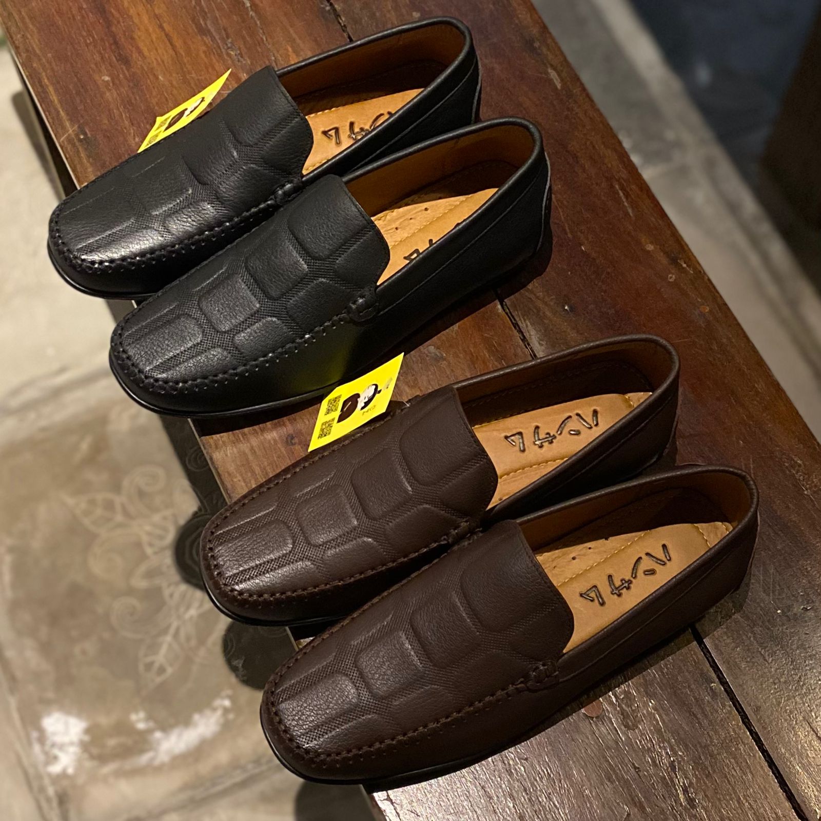 Hansamu Kai - Office Moccasin DGD9 Black