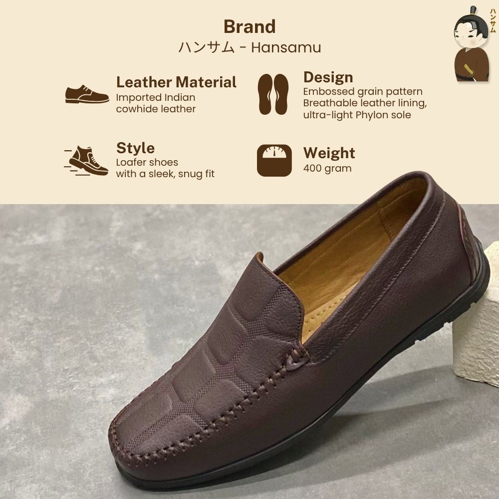 Hansamu Kai - Office Moccasin DGD9 Brown