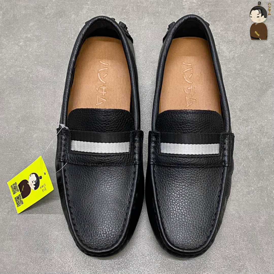 Hansamu Penny Canvas Loafers HO Black