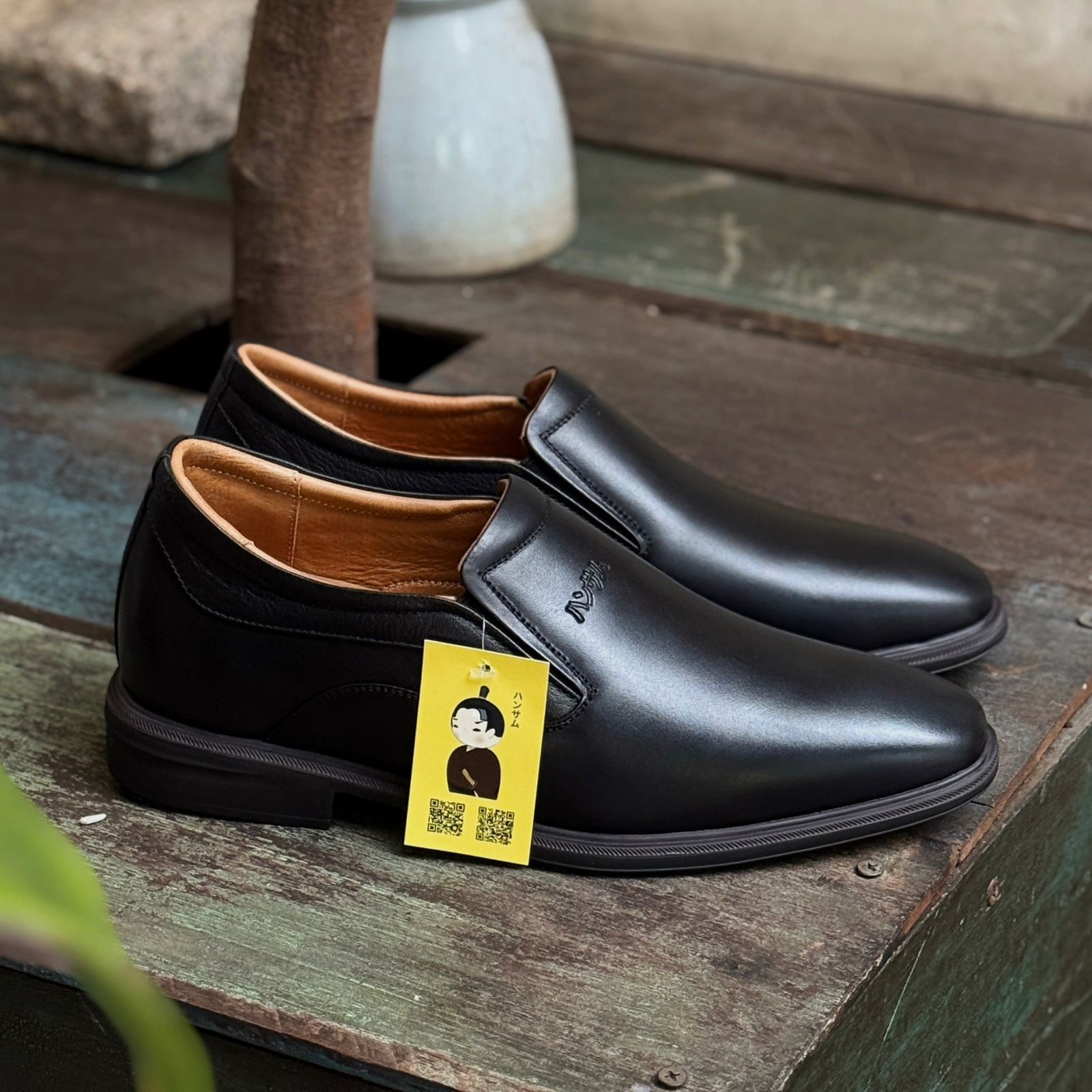 Hansamu Shin - 6cm Elevator Loafers DGD12 Black