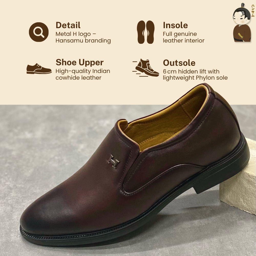 Hansamu Shin - 6cm Elevator Loafers DGD16 Brown