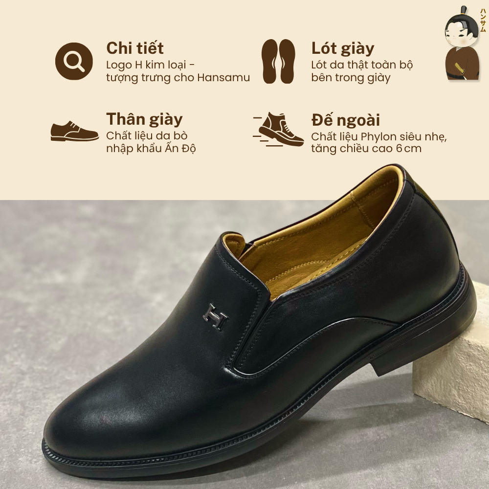 Hansamu Shin - Office Loafers DGD16 Black