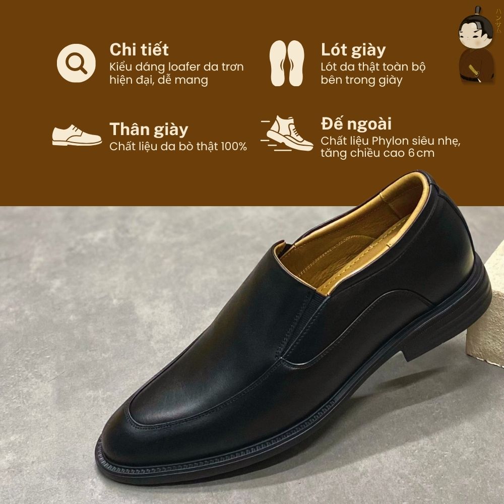Hansamu Shin - Office Loafers DGD17 Black