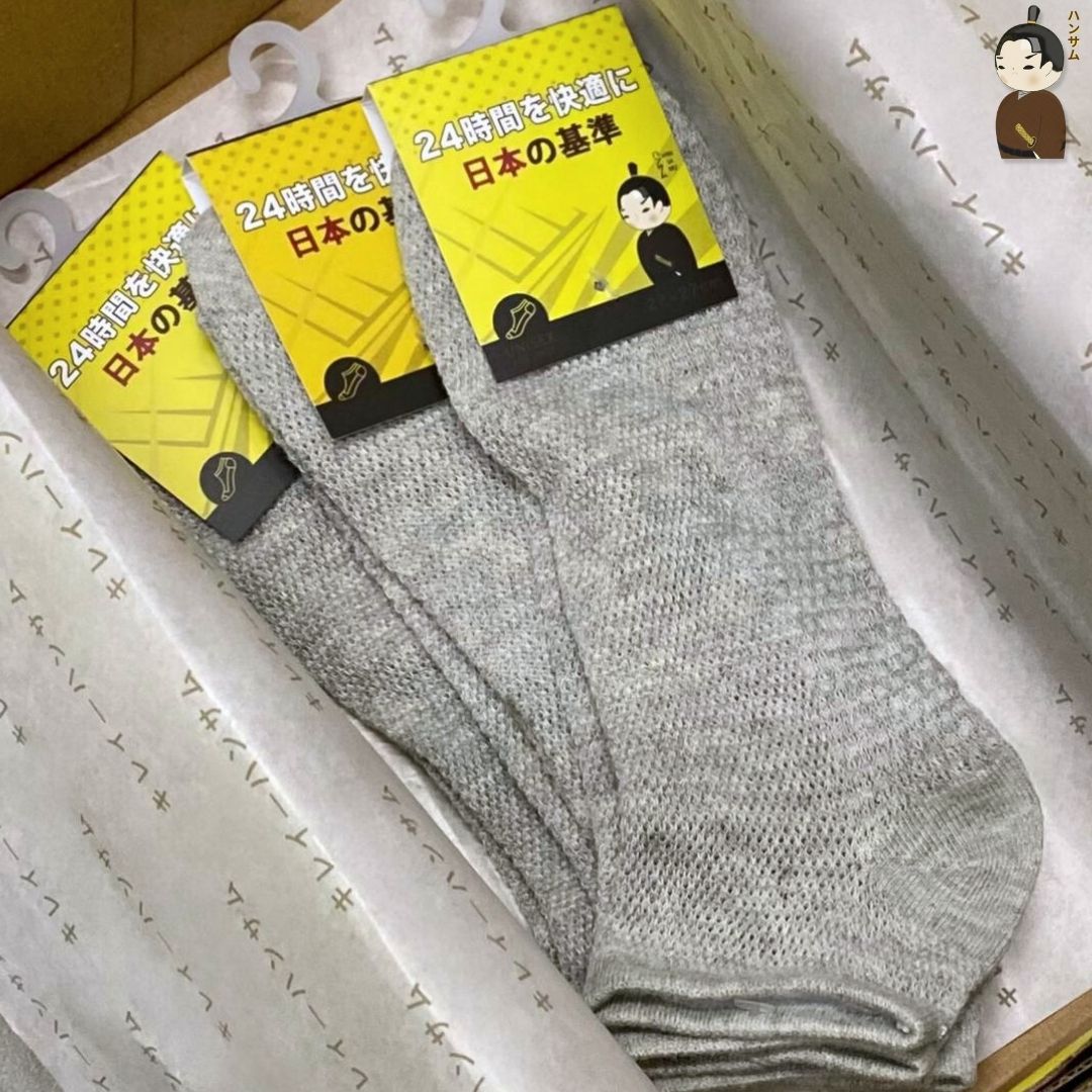 Hansamu Shinobi - Daily Sock BG14 Grey