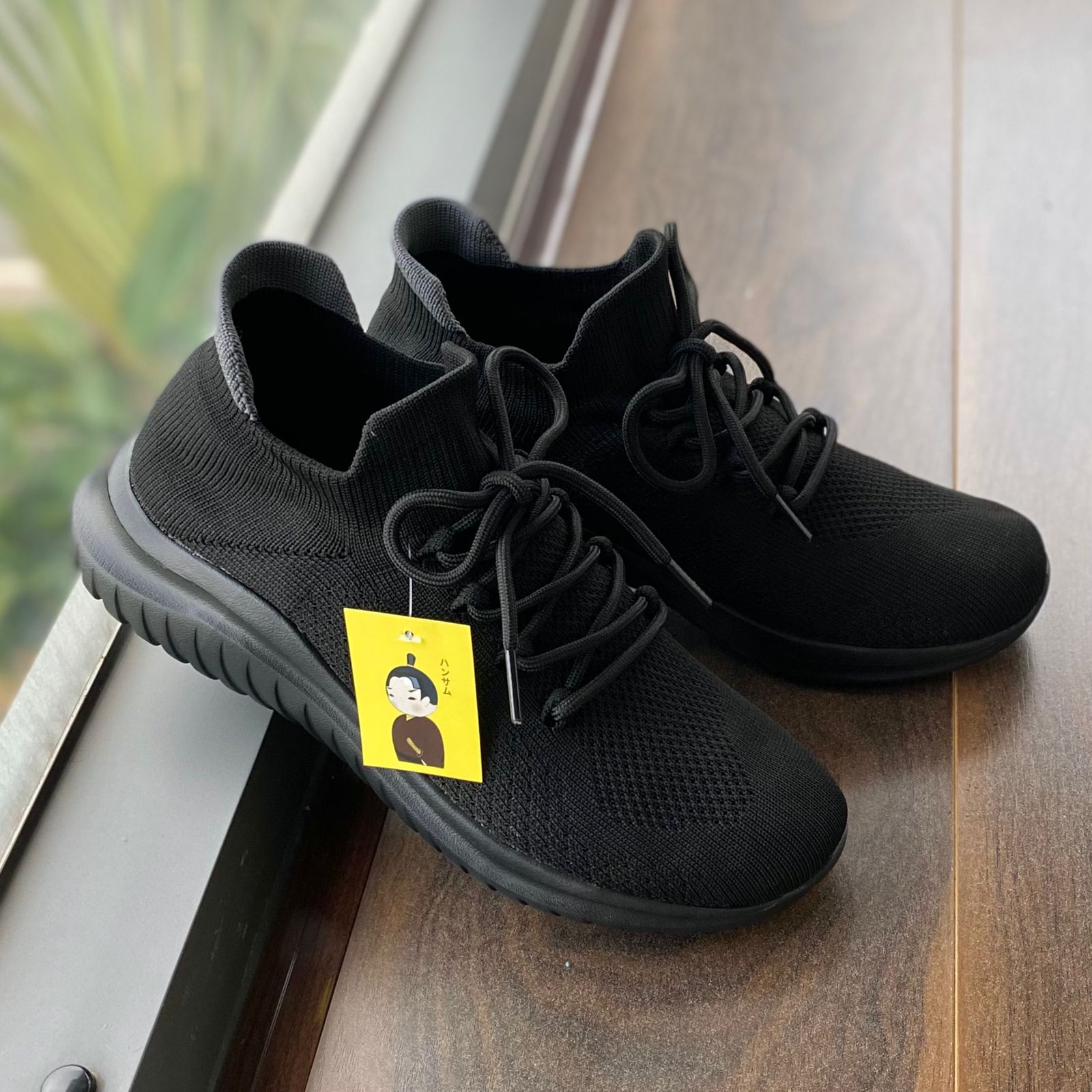 Hansamu Walk BG Unisex Shoes Full Black