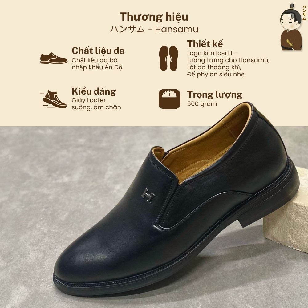 Hansamu Zen - Office Loafers DGD10 Black