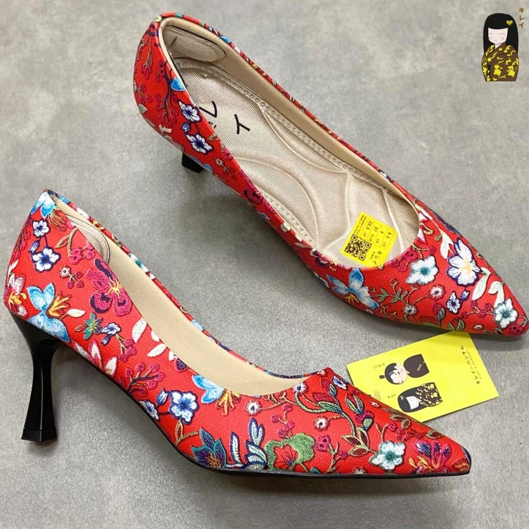 Kirei Biteki - Office Kitten Heel CP2 Red