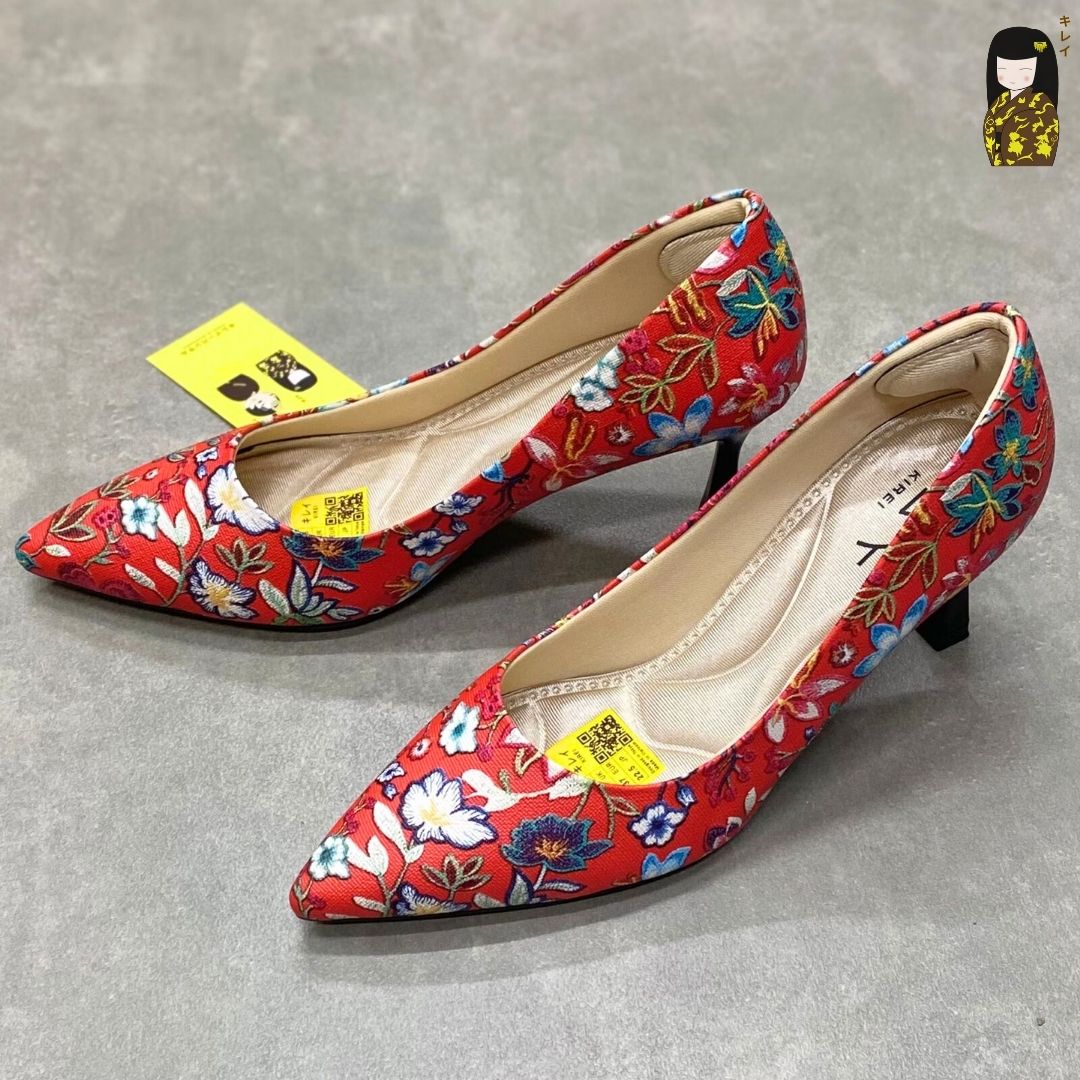Kirei Biteki - Office Kitten Heel CP2 Red
