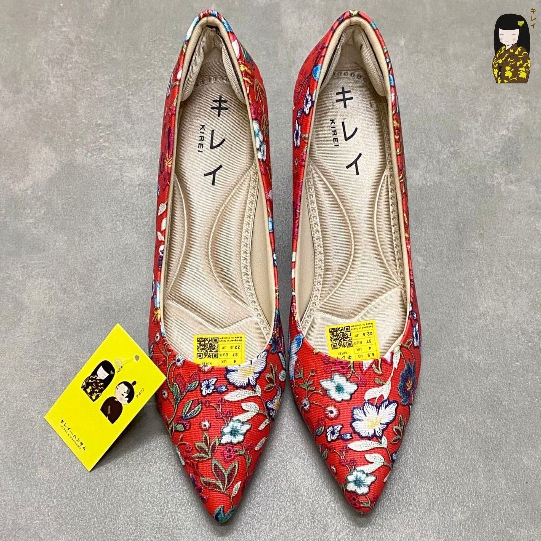 Kirei Biteki - Office Kitten Heel CP2 Red
